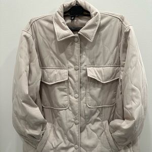 H&M lightly lined shirt jacket